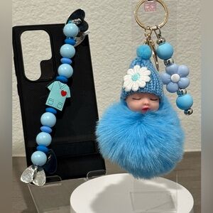 🩵Blue set (3)🩵
Keychain with Sleeping Pompom Handbag
Fluffy & cellphone chain 🩵